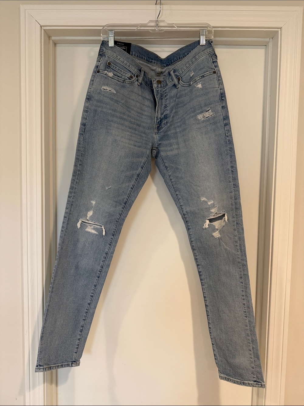 Light Blue Distressed Men’s Jeans